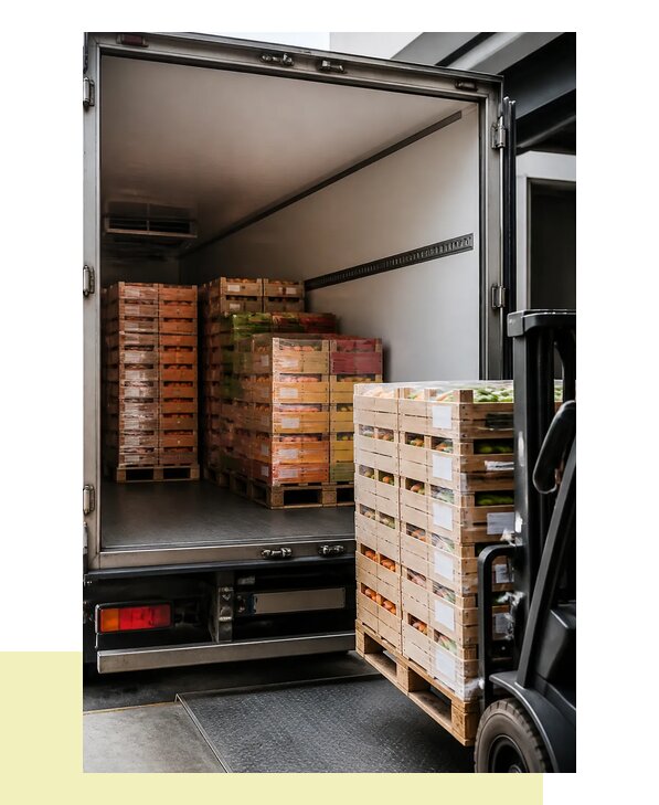Перевозка сельхозпродукции на паллетах с доставкой в Чехова